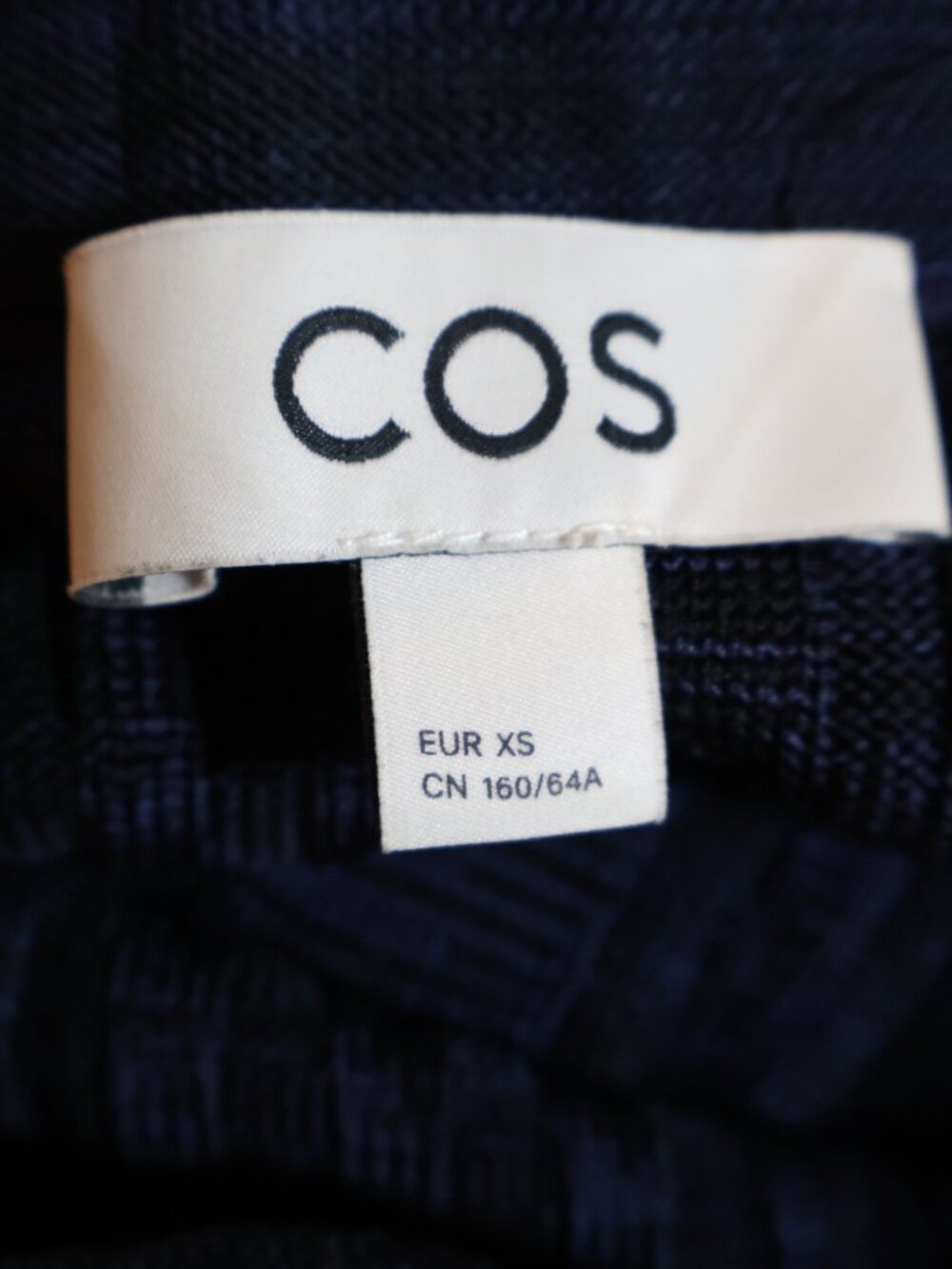 COS Women's Dark Navy Blue Flared Ribbed Knit Maxi Skirt XS 37.5" - Picture 5 of 5